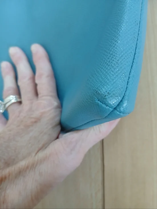 Coach New York Leather Kitt Messenger Crossbody Bag In Blue - Picture 11 of 12